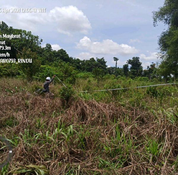 Pengukuran Lokasi Proyek Power & Tower BTS Kemenkominfo di Kab. Maybrat, Prov. Papua Barat_1